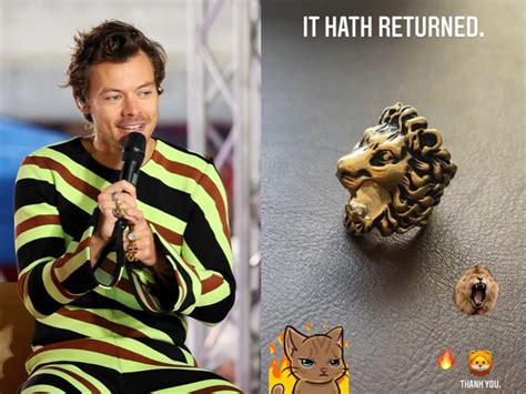 lost gucci ring|How Harry Styles' Fans Helped Return The Gucci Ring He Lost at .